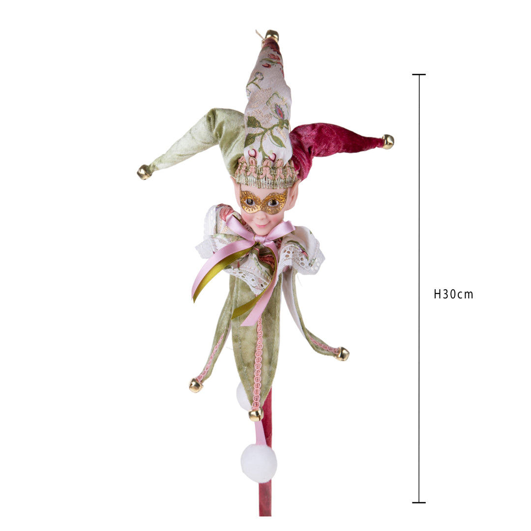 Pezzi 3 • Elfo con puntale • H 30 cm