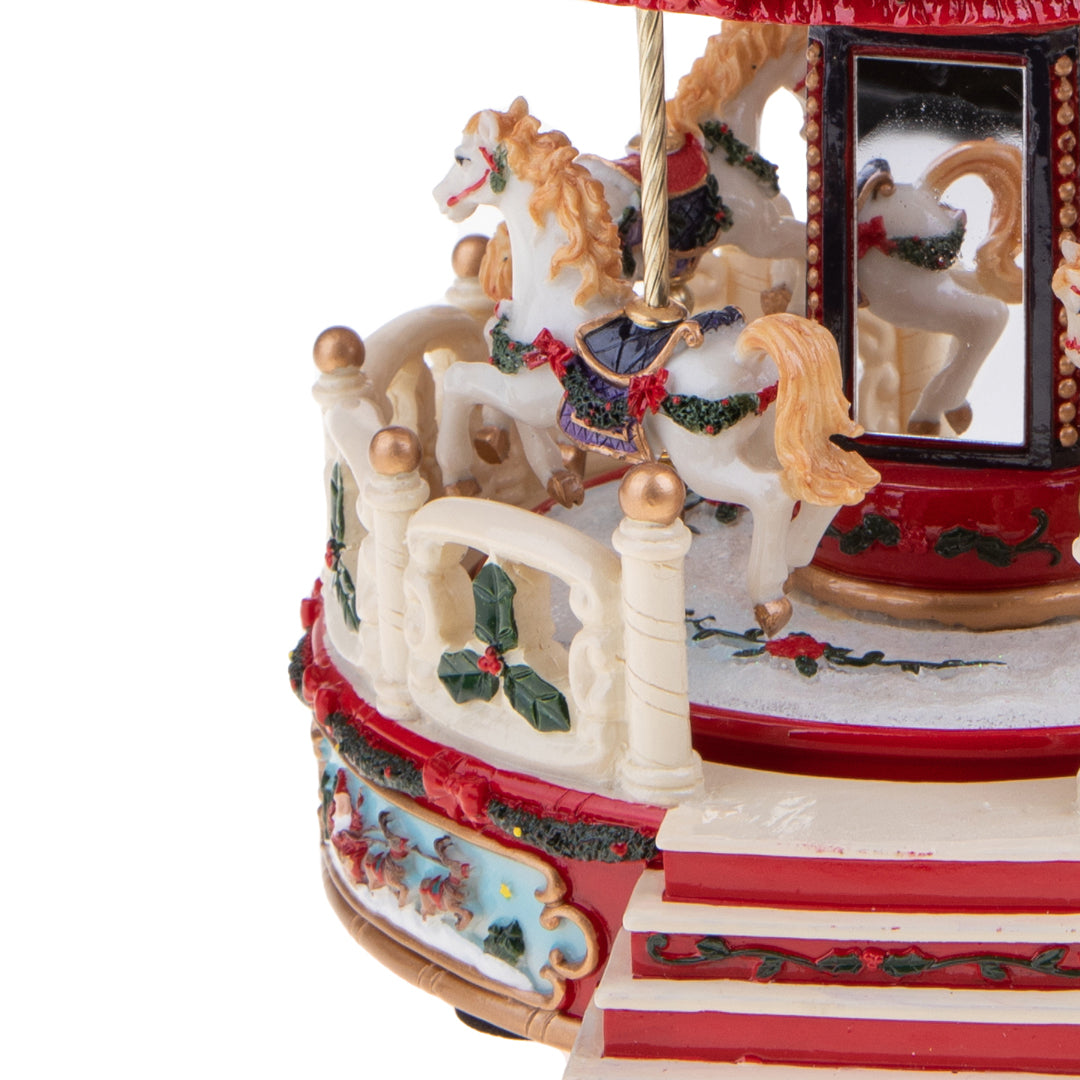 Giostra 21xh25 cm carillon mus-mov-luci • H 25 cm