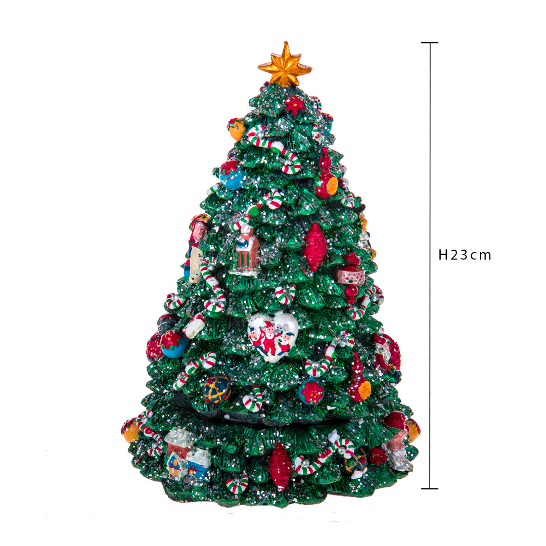 Carillon albero con musica e movimento • 23 cm