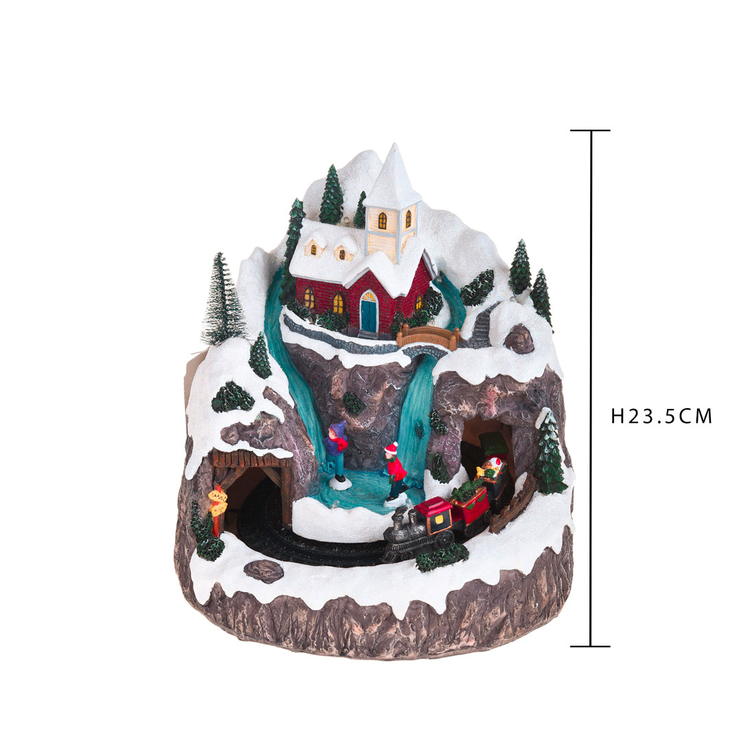 Vilaggio treno luci mus mov • 23,5 cm