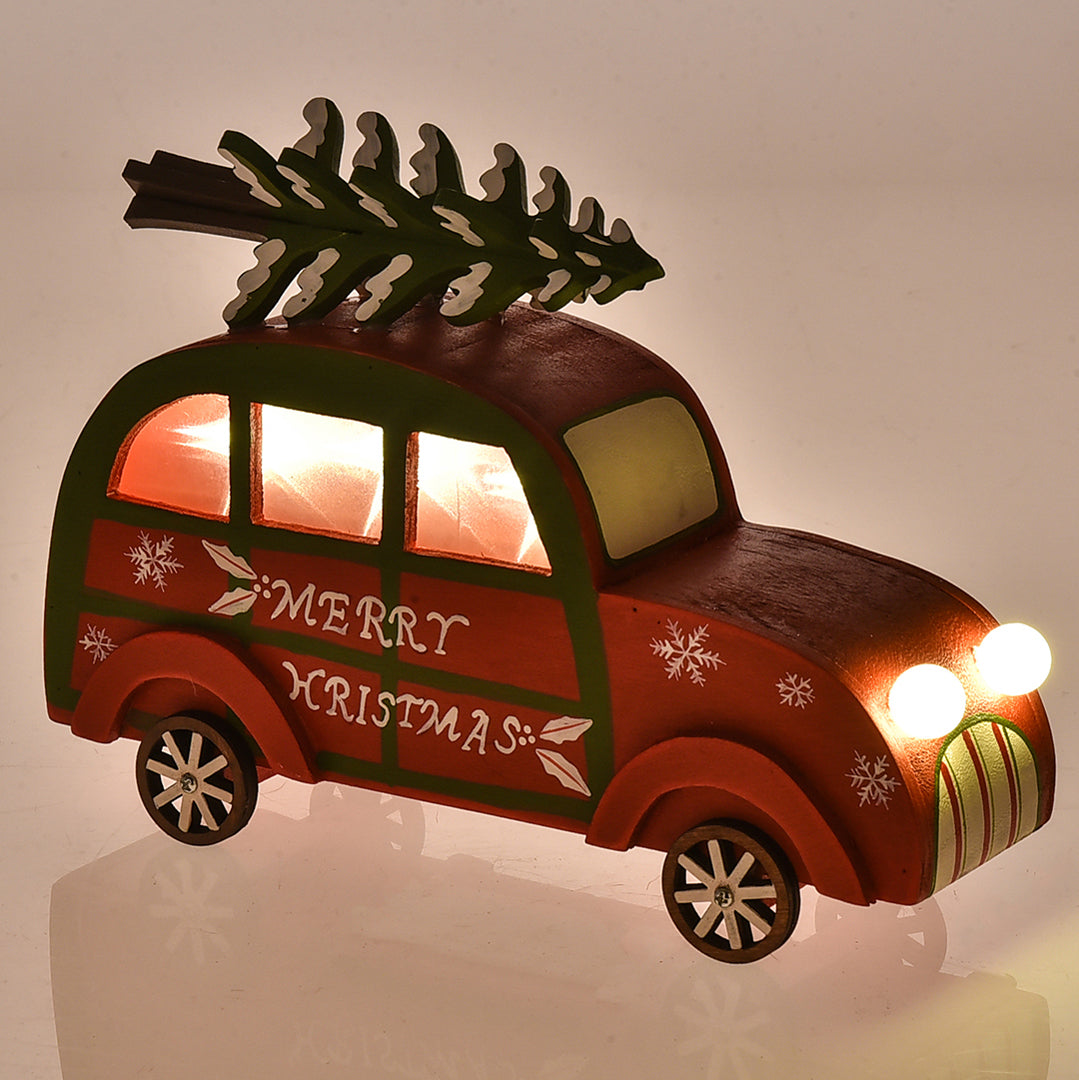 Auto con Led 2 Cv con Abete • 10,5 cm