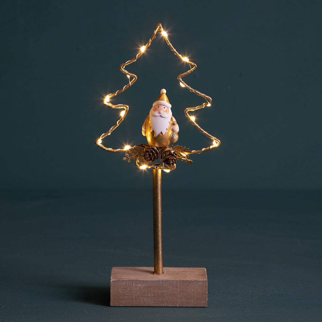 Albero natale artificiale con Led • 26 cm