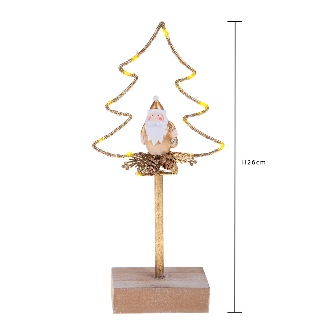 Albero natale artificiale con Led • 26 cm