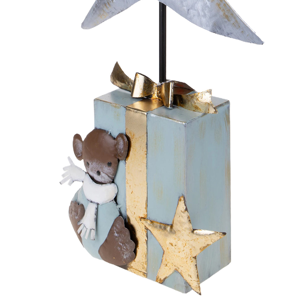 Albero natale artificiale con Pacco Dono • 80 cm