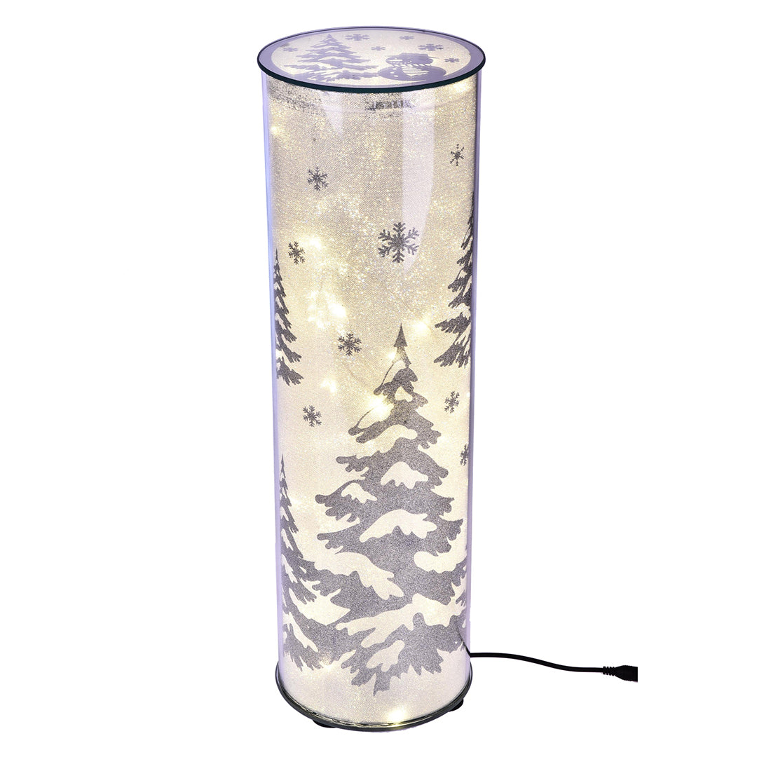 Cilindro con led e paesaggio • 70 cm