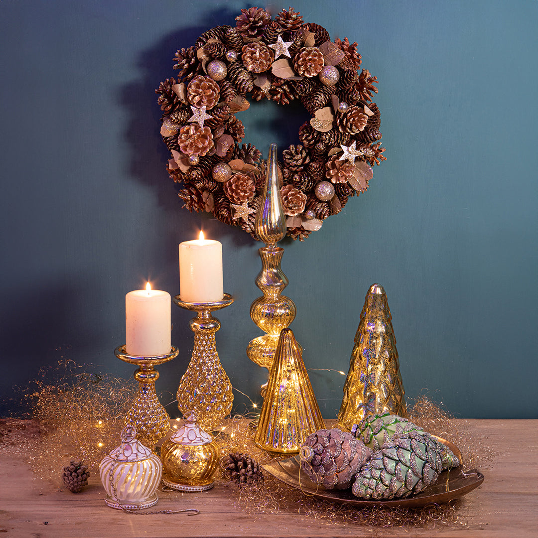 Decoro cono con led • 44 cm