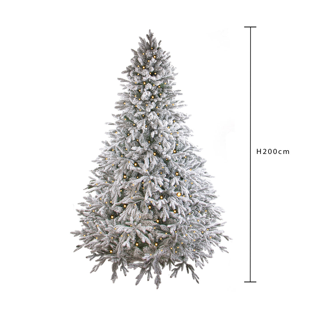 200Ab.cervino large con neve 450led 1200t • H 200 cm