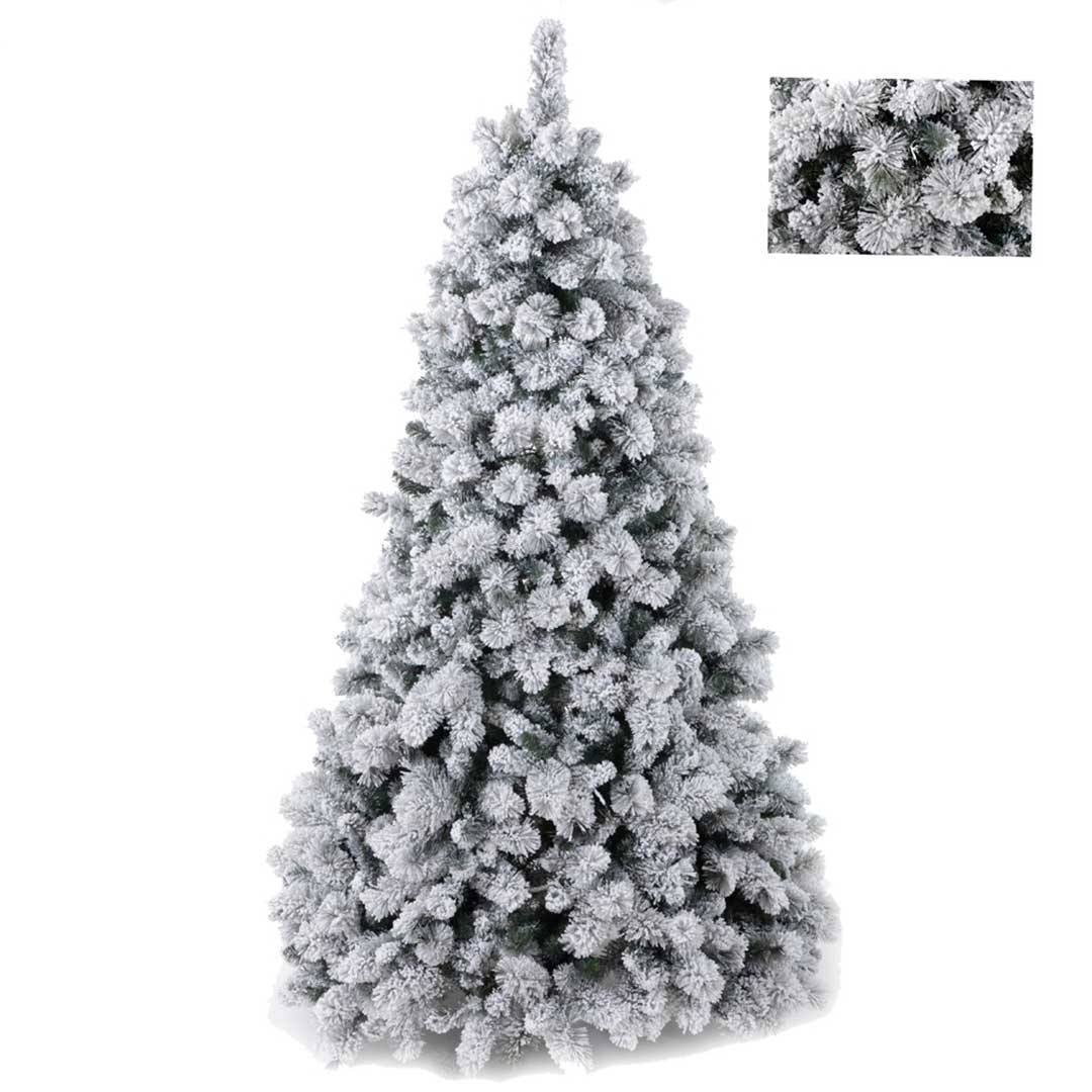 Albero di Natale Verde nevicato • 120x210x120 cm