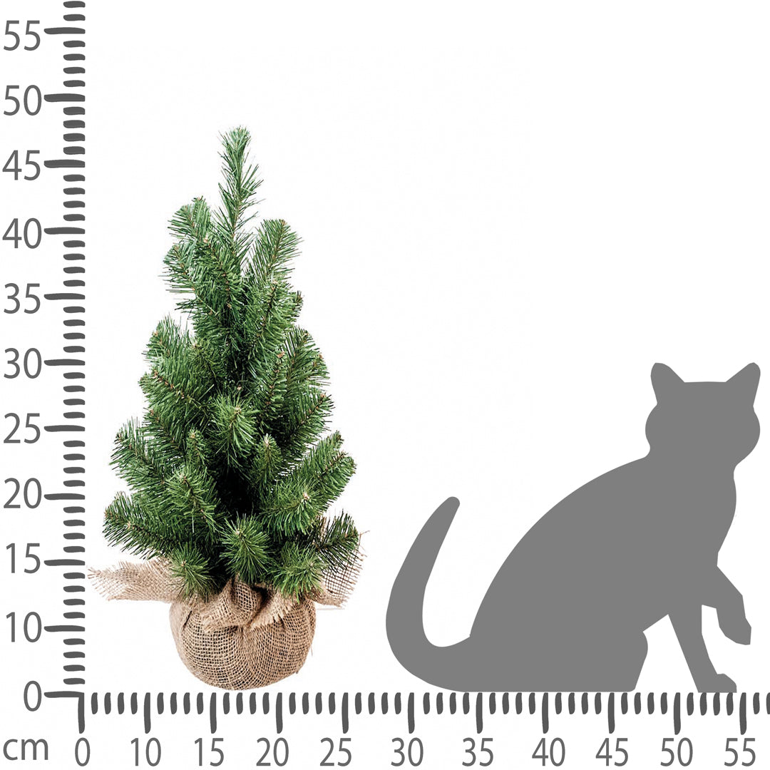 2 Pezzi • Albero di Natale Verde Abete con sacco 45 tips • 47 cm