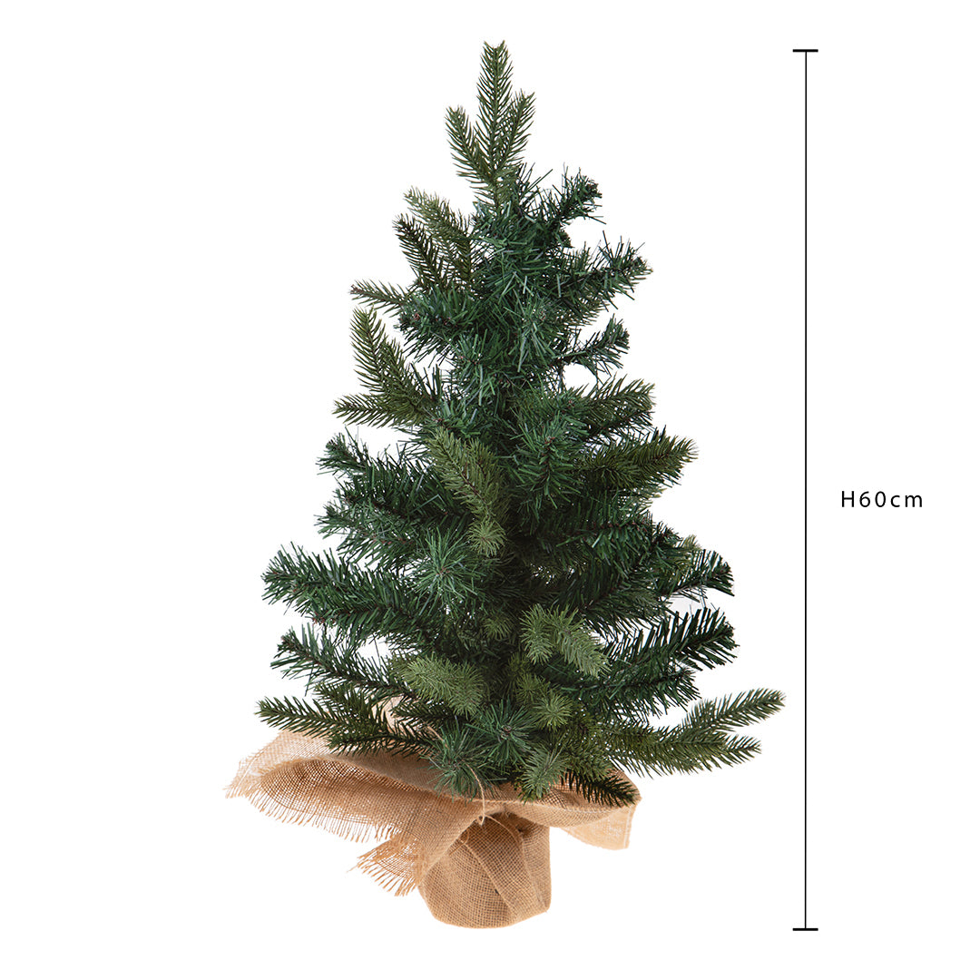 Abete artificiale con Base Yuta 75 rami Pvc • 60 cm