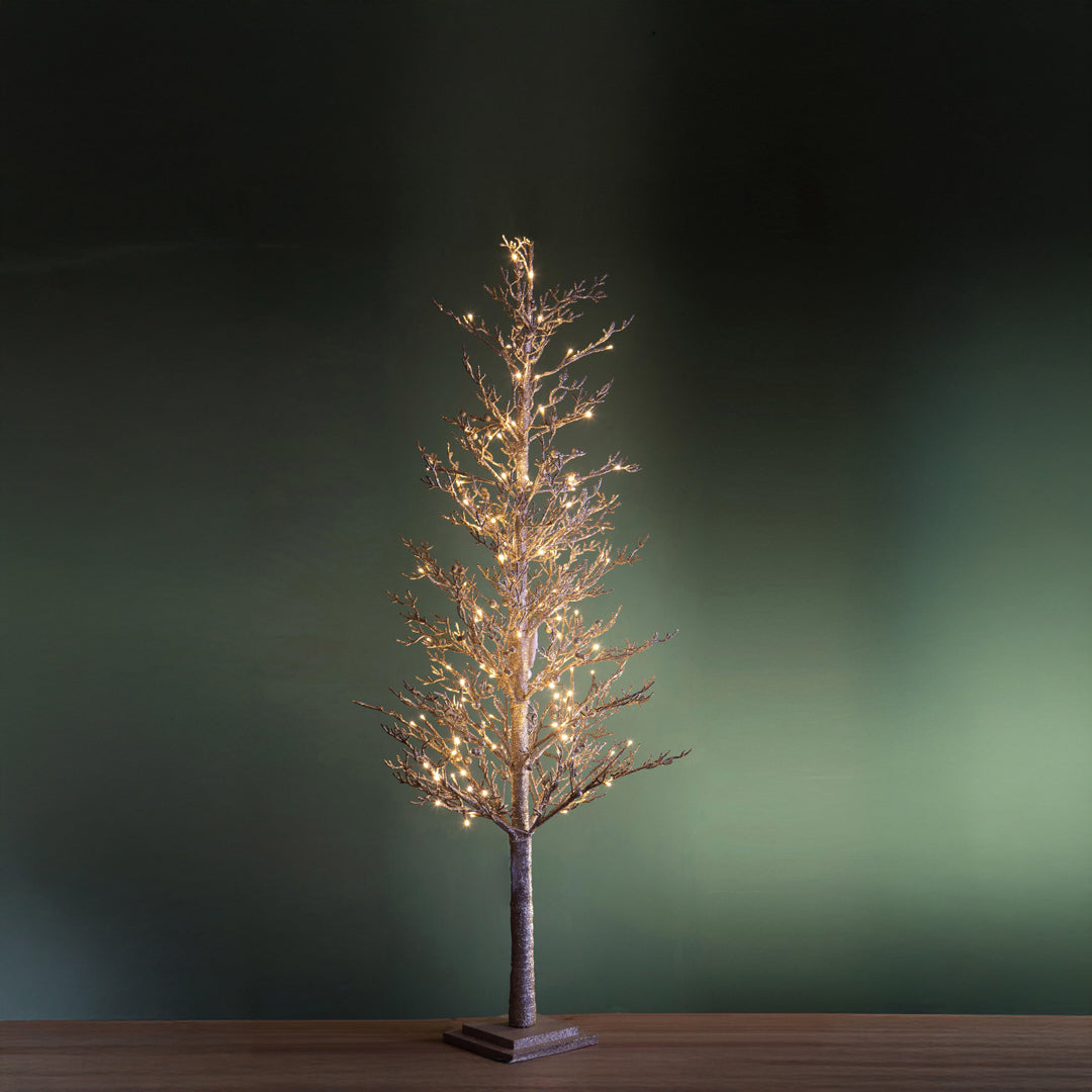 Larice glitter 78 led interni • 120 cm