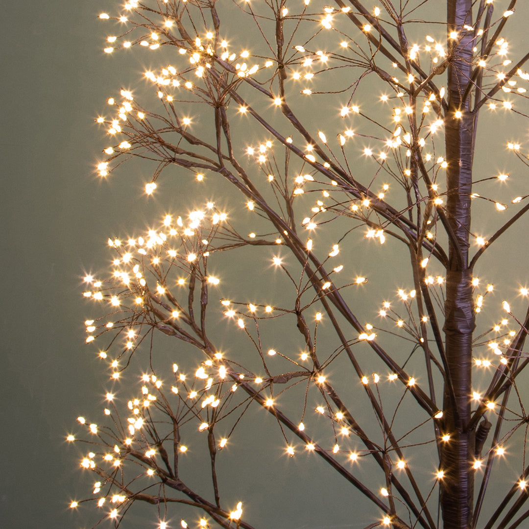Abete artificiale Flower con 1500 Led da esterno • 150 cm