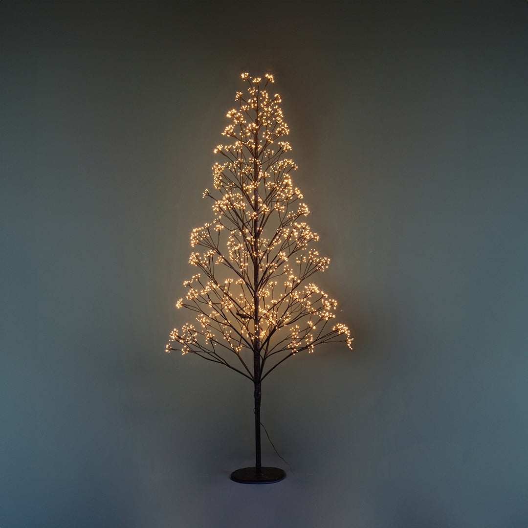 Abete artificiale Flower con 2250 Led da esterno • 180 cm