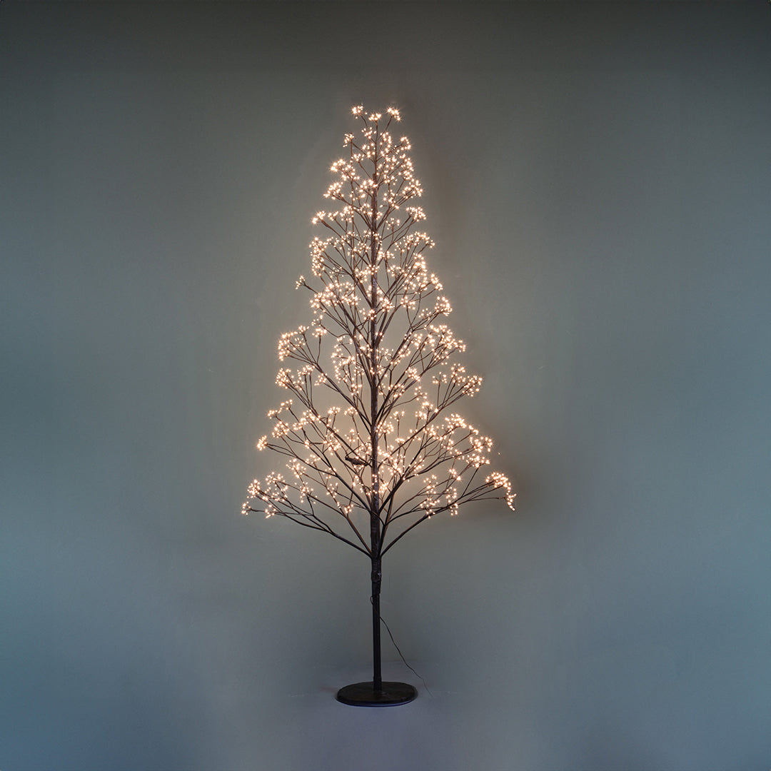 Abete artificiale Flower con 2250 Led da esterno • 180 cm