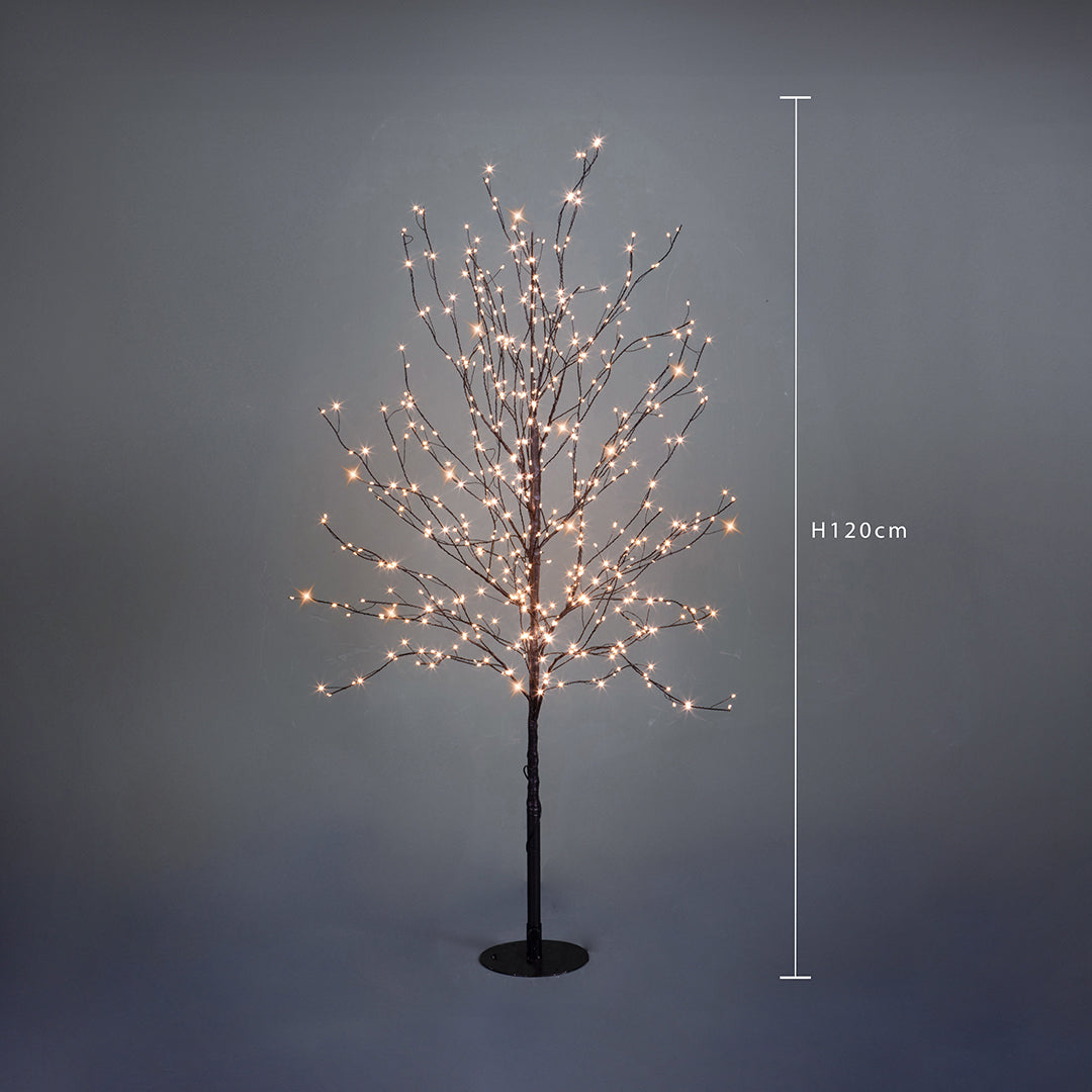 Faggio con micro led da da esterno . • H 120 cm