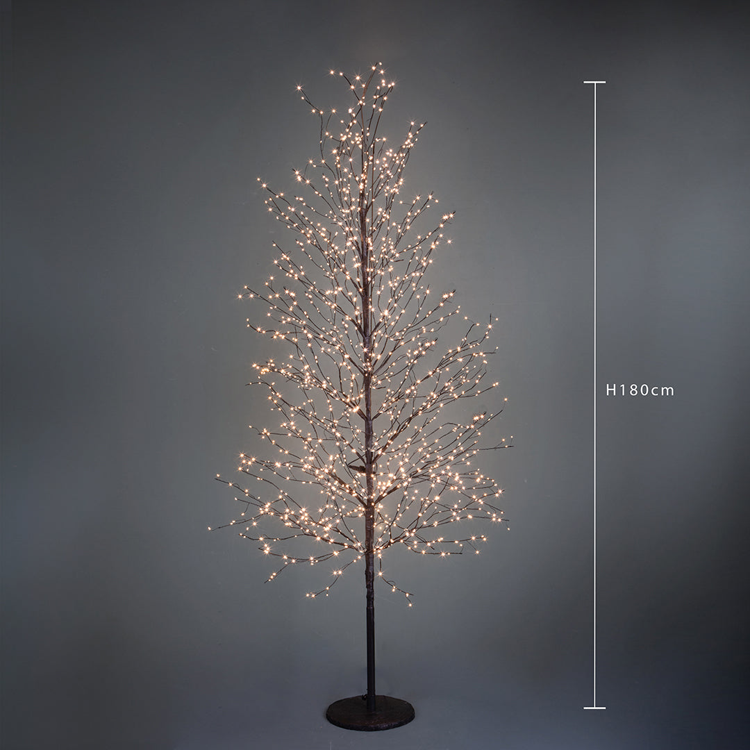 Faggio con 1500 micro led da est. • H 180 cm