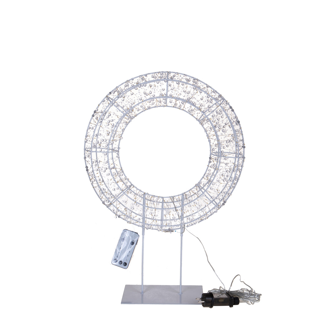 Corona con 250 Warm Led con Base Est. • 45 cm