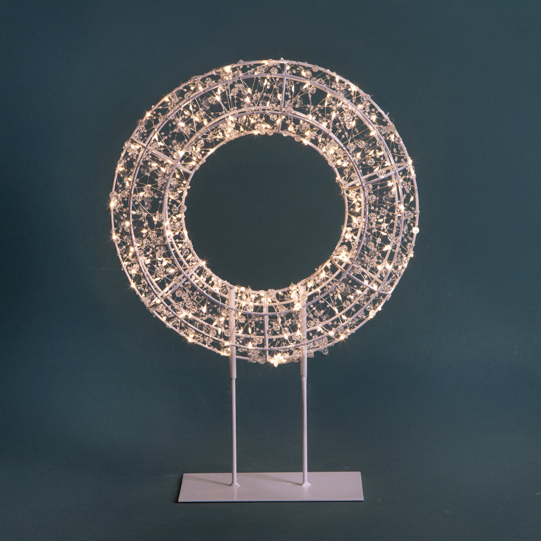 Corona con 250 Warm Led con Base Est. • 45 cm