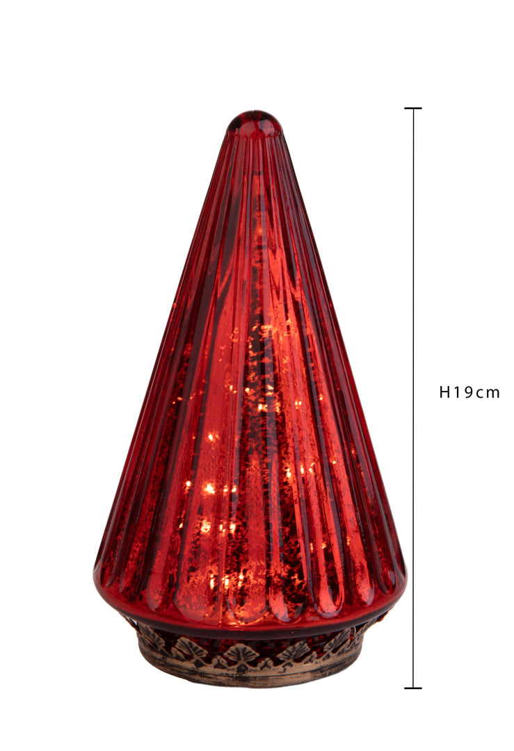 2 Pezzi • Albero artificiale con Led • 19 cm