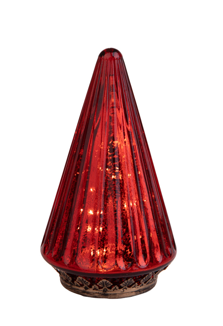 2 Pezzi • Albero artificiale con Led • 19 cm