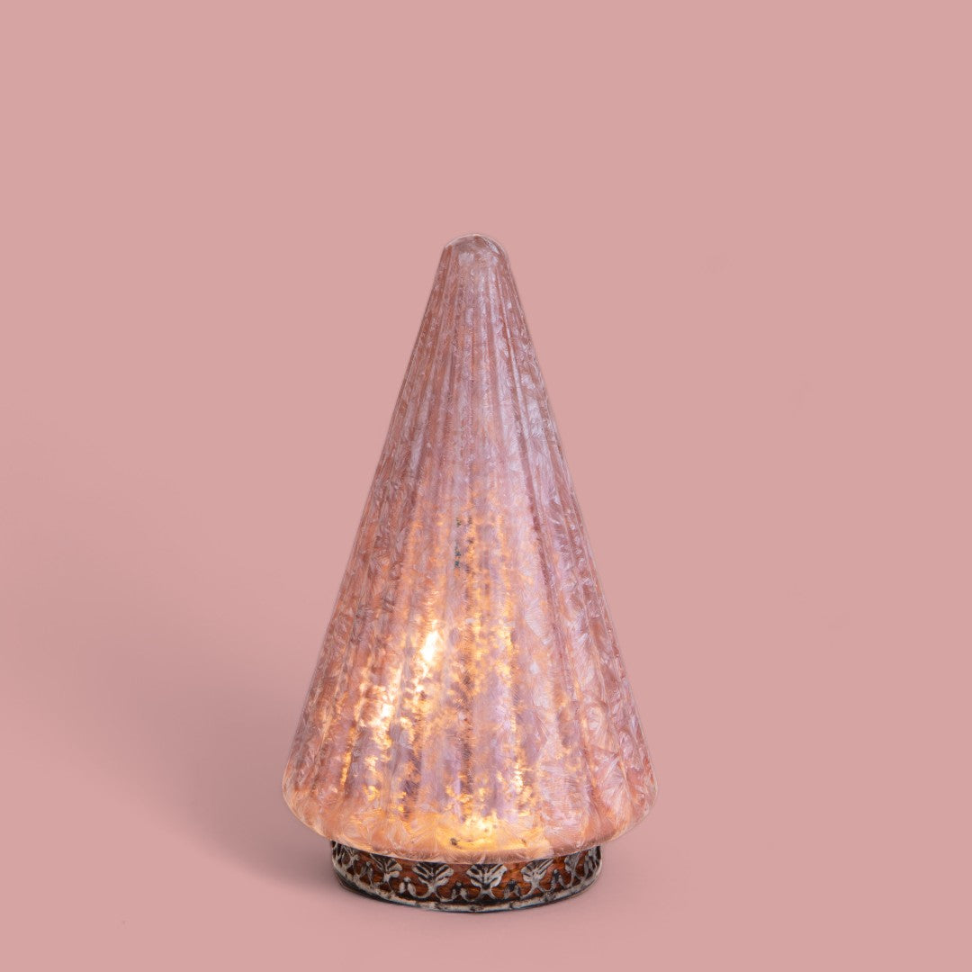 2 Pezzi • Albero artificiale con Led • 19 cm