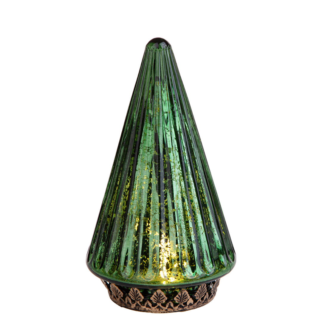 2 Pezzi • Albero artificiale con Led • 19 cm