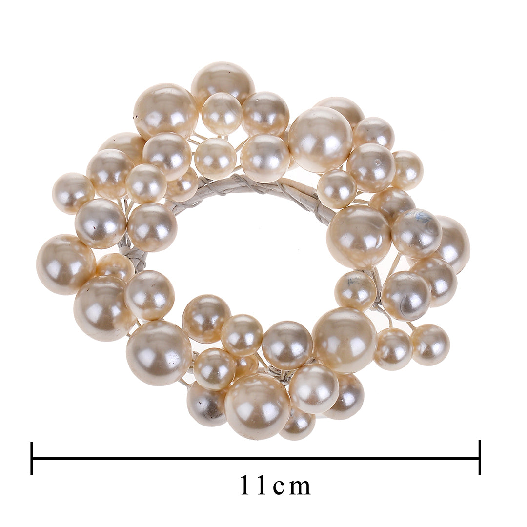Pezzi 6 • Girocandela con perle • H 2 cm