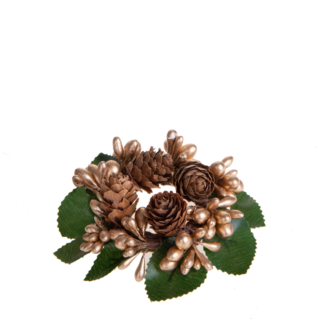 Giro candela con bacche E Pino • 2 cm • 24 Pezzi