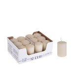 12 Pezzi •  Cero 4 cm D 12 Ore  • 6 cm