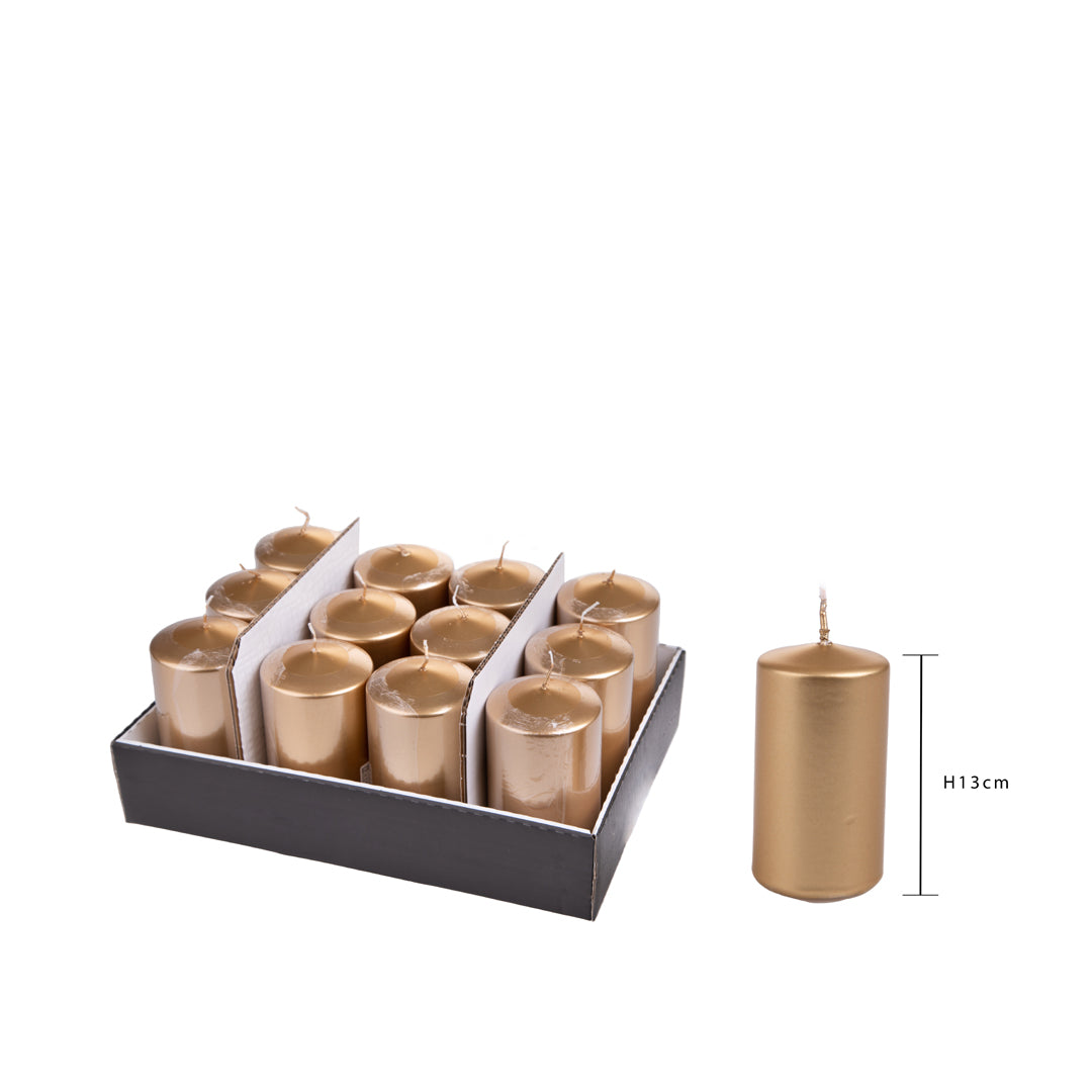 Pezzi 12 • Cero mm met - 42 ore • H 13 cm