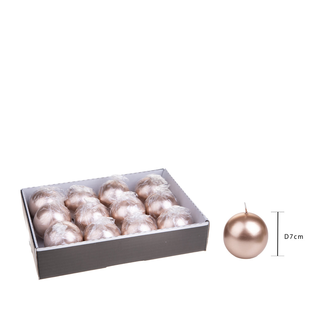 Pezzi 12 • Sfera 0d mm met • H 7 cm