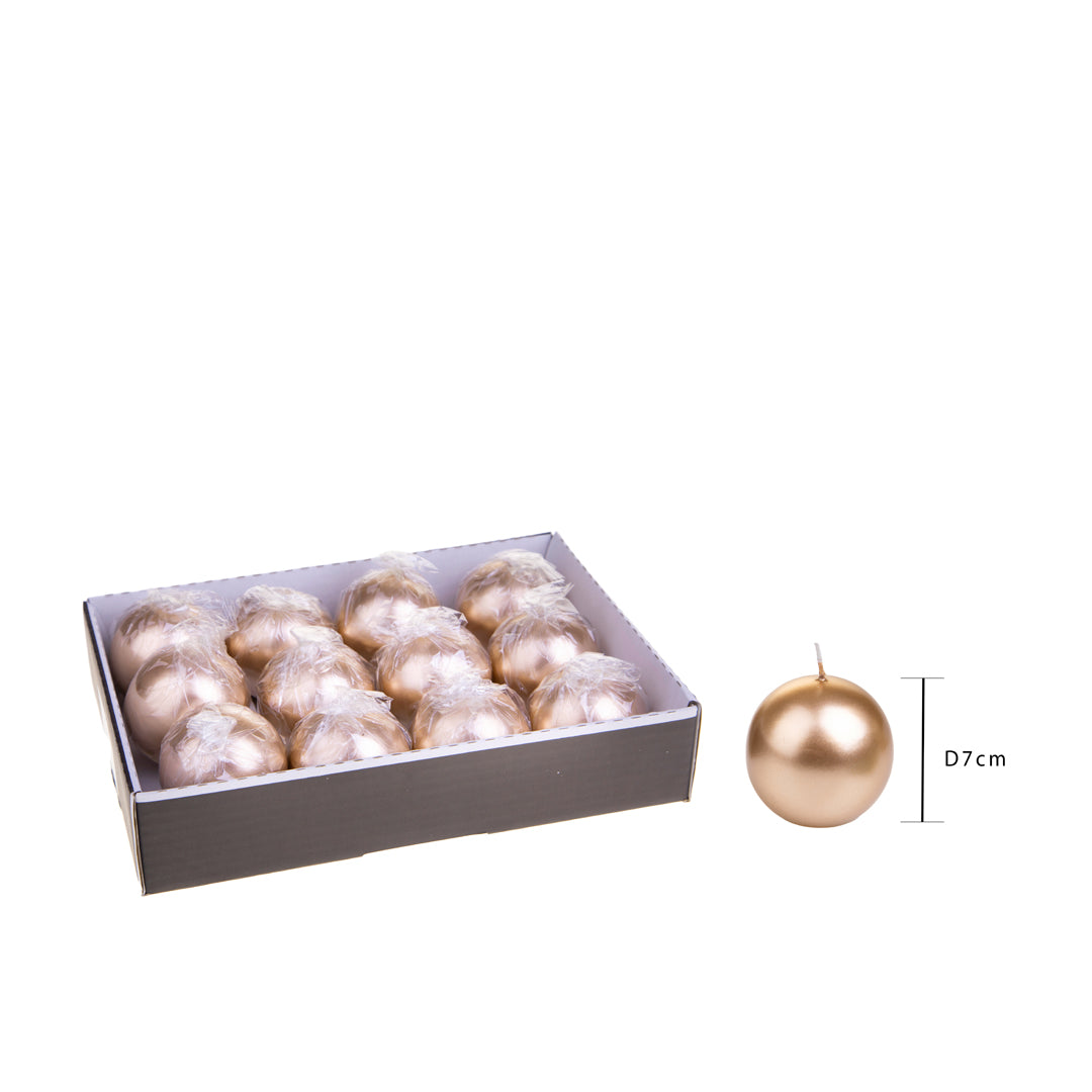 Pezzi 12 • Sfera 0d mm met • H 7 cm