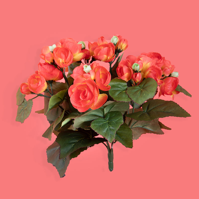 Bouquet artificiale di begonia • 28 cm