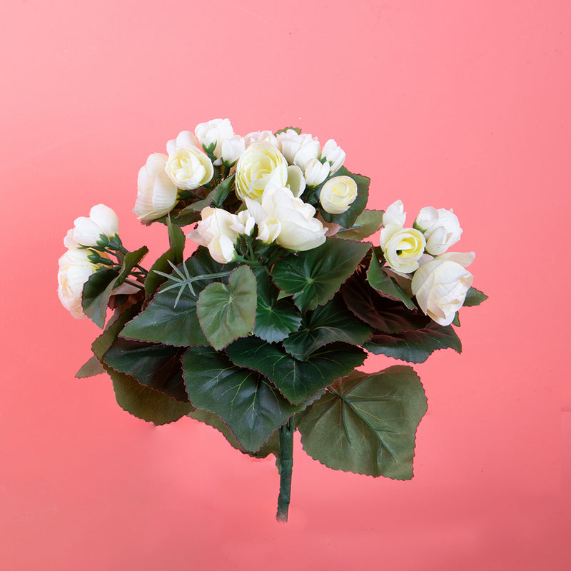 Bouquet artificiale di begonia • 28 cm