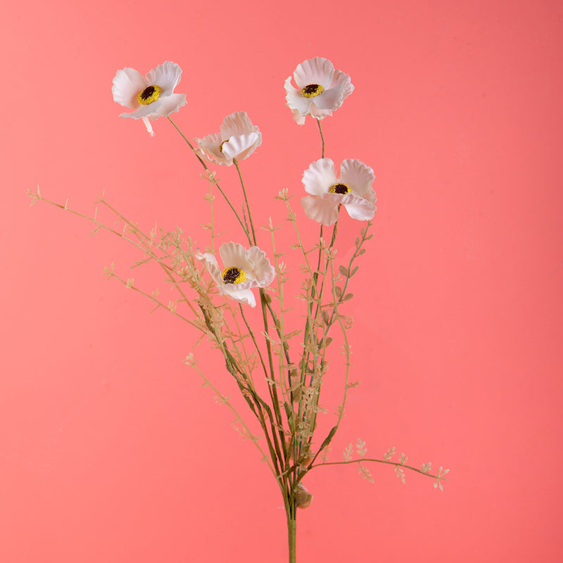 Fiori di campo con papavero artificiale • 60 cm