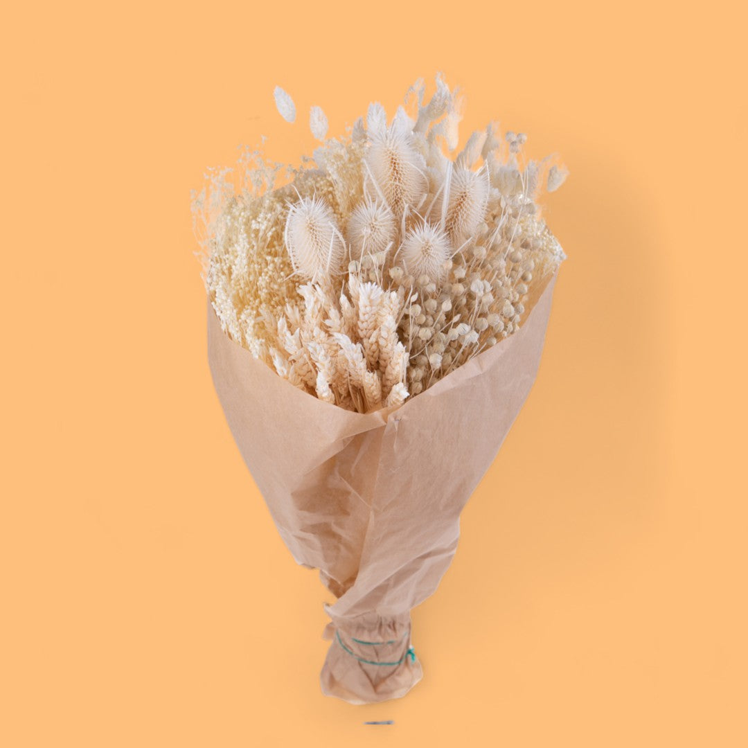 Mazzo con erbe assortite carta sbiancato • 30 cm