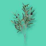 3 Pezzi • Ramo di olivo artificiale • 70 cm