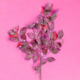 2 Pezzi • Ramo camelia 60 foglie artificiale • 66 cm