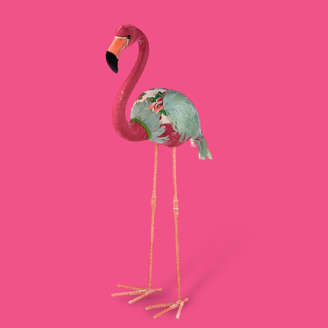 Animale decorativo Fenicottero In Piedi • 89  cm