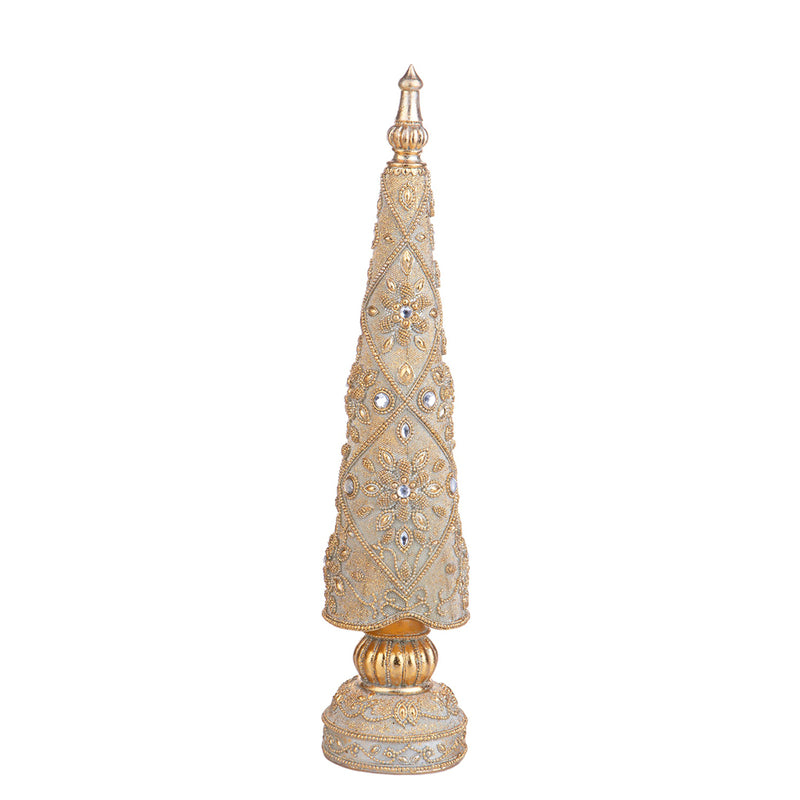 Albero e cono diamanti e decori • 67 cm