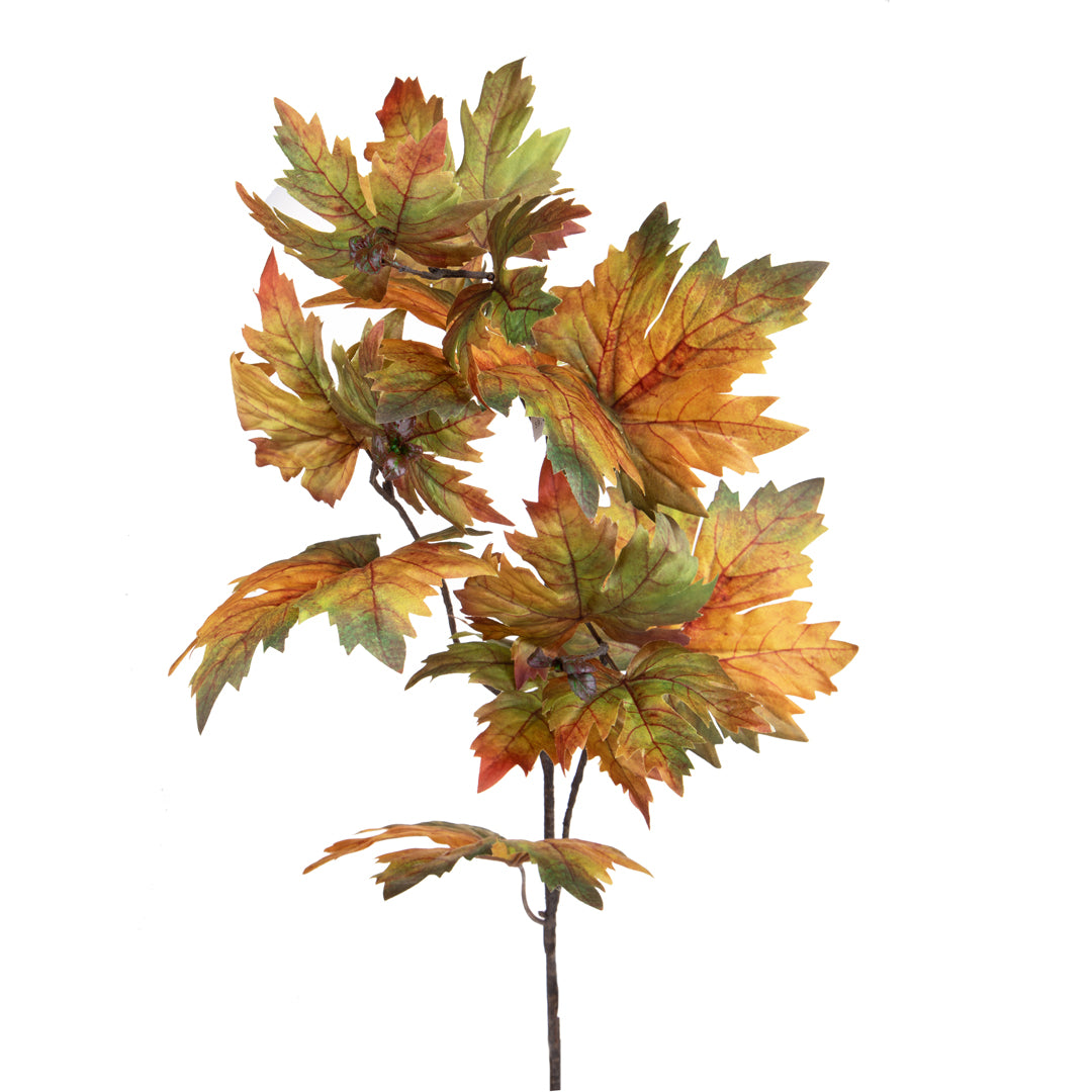 2 Pezzi • Platano decorativo autunnale • 99 cm