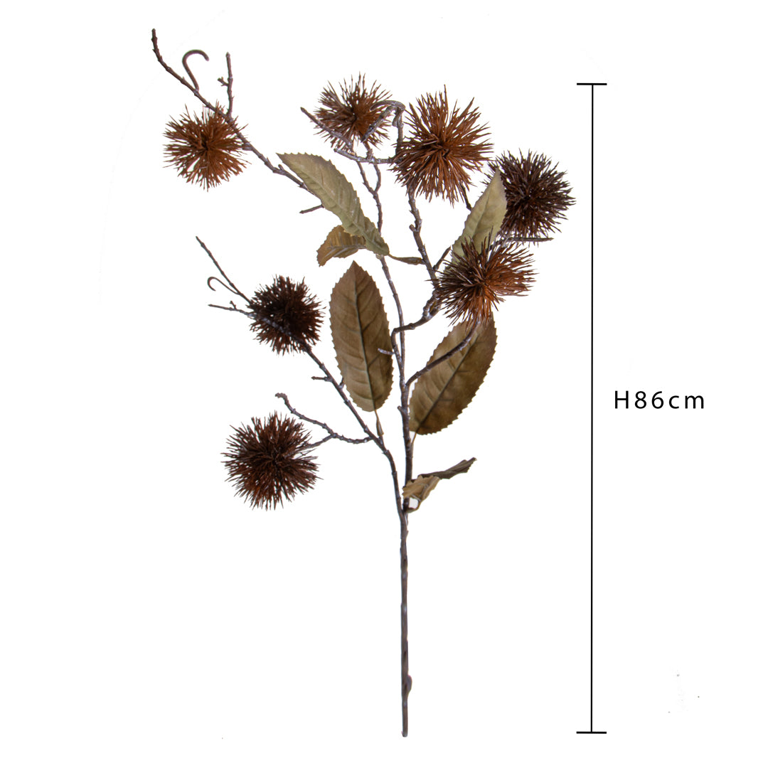 Pezzi 12 • Ramo castagno • H 86 cm