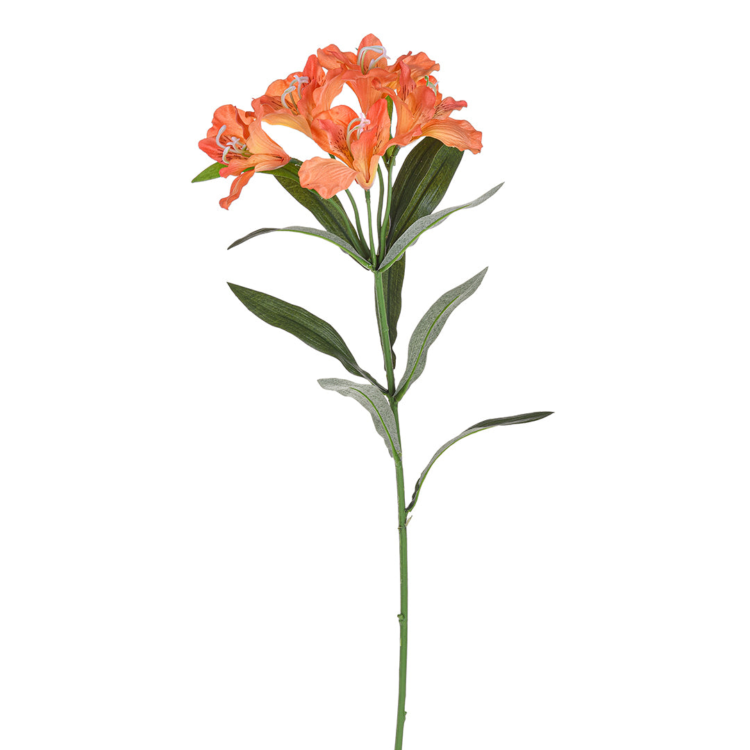 4 Pezzi • Fiore di Alstromeria artificiale • 62 cm