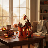 Casetta fantasmi con luci • H 29,5 cm