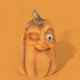 Zucca con volto di Willy Wonka • 31,5 cm
