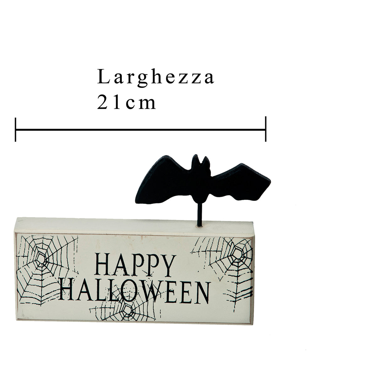 Decorazione con scritta "Happy Halloween" • 15 cm