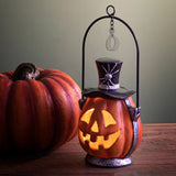 Lanterna a forma di zucca con luci LED • 25,5 cm