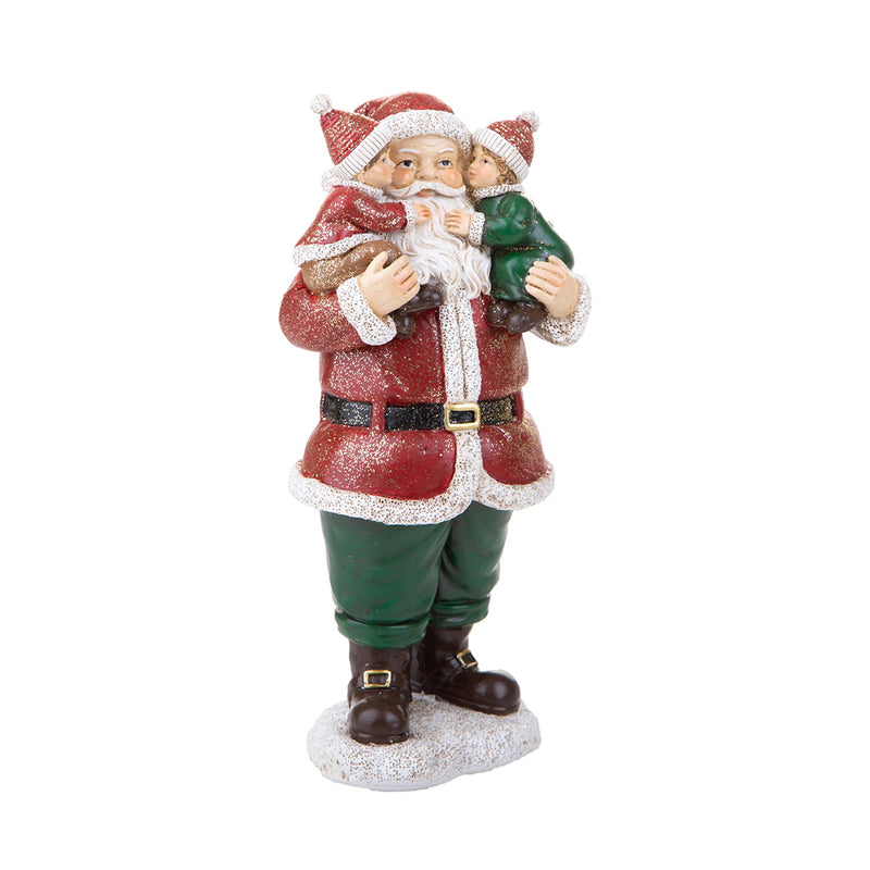 Babbo natale con bambini • 21 cm