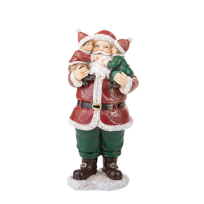 Babbo natale con bambini • 21 cm