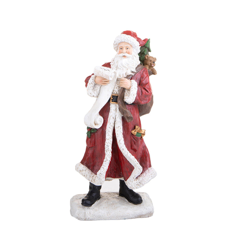 Babbo natale con pergamena • 33 cm